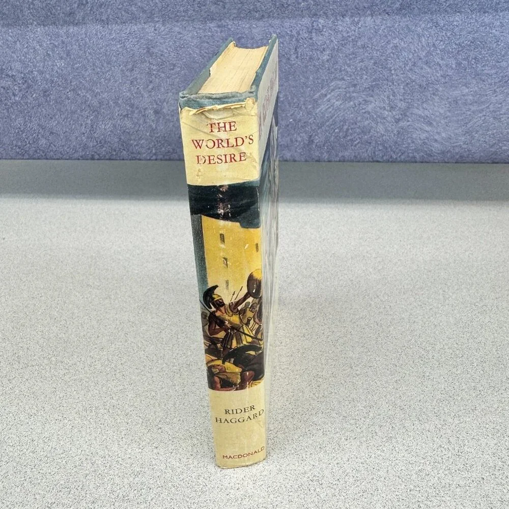 The World's‎ Desire Novel by H. Rider Haggard Hardcover Dust Jacket Illustrated